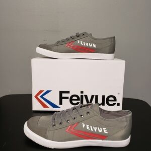 Feiyue Felo‎ II Parachute Nylon Gray Red Men's Sneakers Size 12